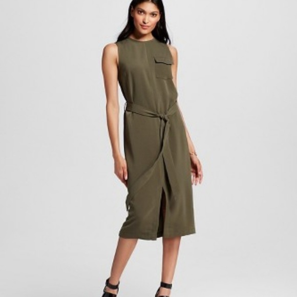 *flash sale!* Olive Green Utility Dress - Picture 4 of 5